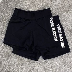 VS PINK NATION YOGA SHORTS! 2 FOR 15!!!!!